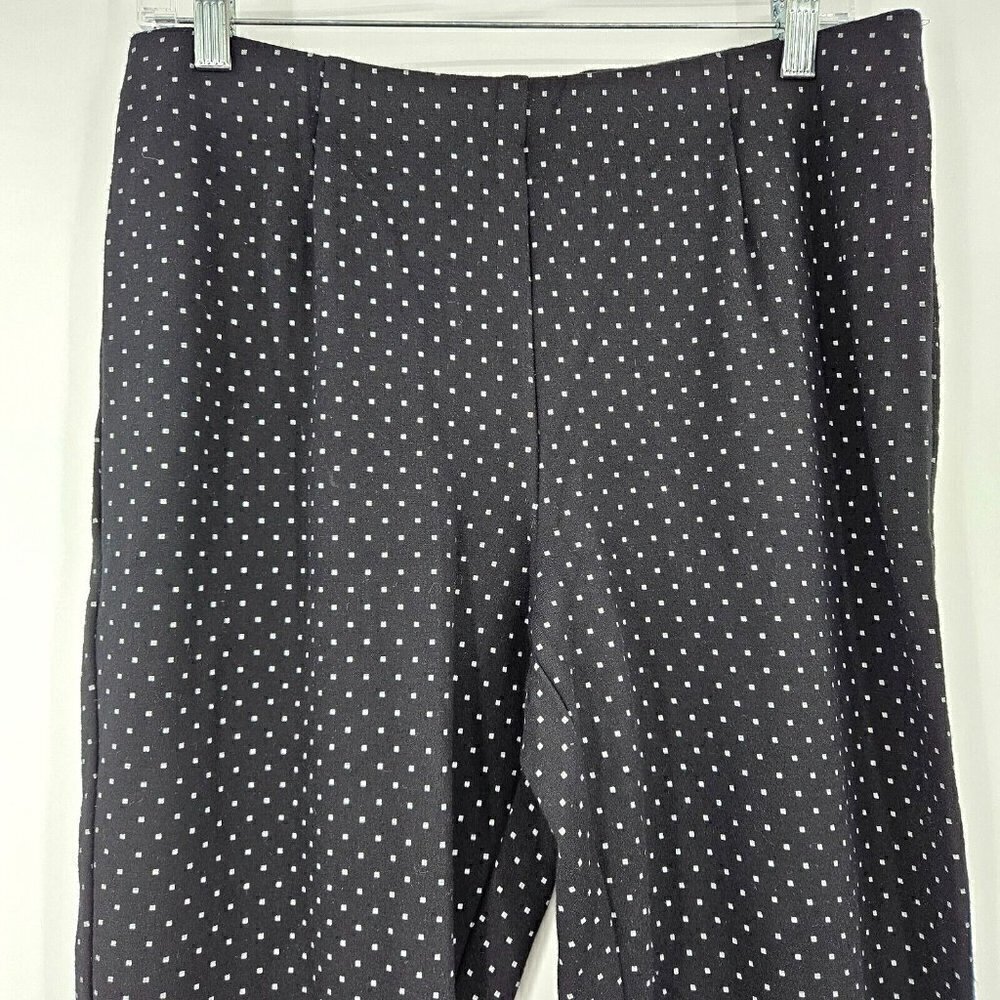 J. Jill Ponte Slim Straight Leg Pants Black Women's L Minimalist Business Career - Picture 3 of 9